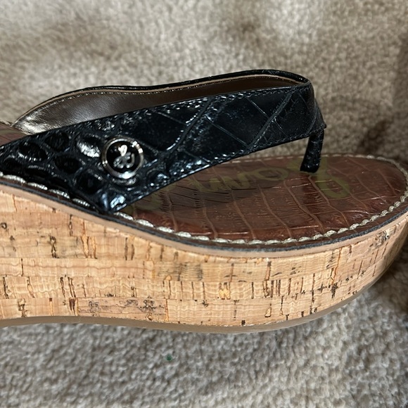 SAM EDELMAN Cork/Wedge/Platform Sandals 7 - Picture 5 of 6